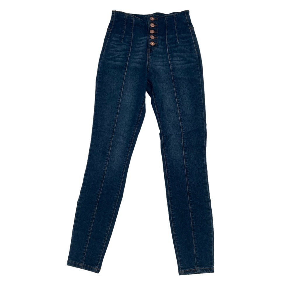 energie High Rise Button Fly Sculpt Jeggings Size 3 Women’s